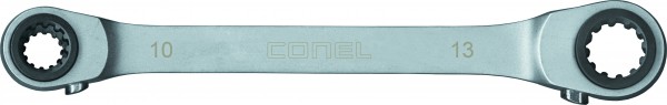 CONEL 4-in-1-Ratschen-Ringschlüssel Multiprof. SW10x13-17x19mm m.Umschaltfunktion Profi Tool Handwer